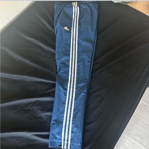 Adidas blue Joggers track pants with White Stripes